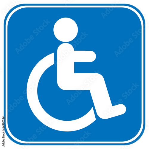Disabled icon sign