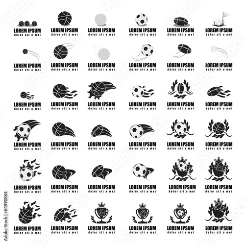 Sports Balls Set - Isolated On White Background