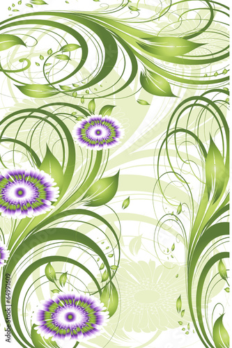 fleurs vertes