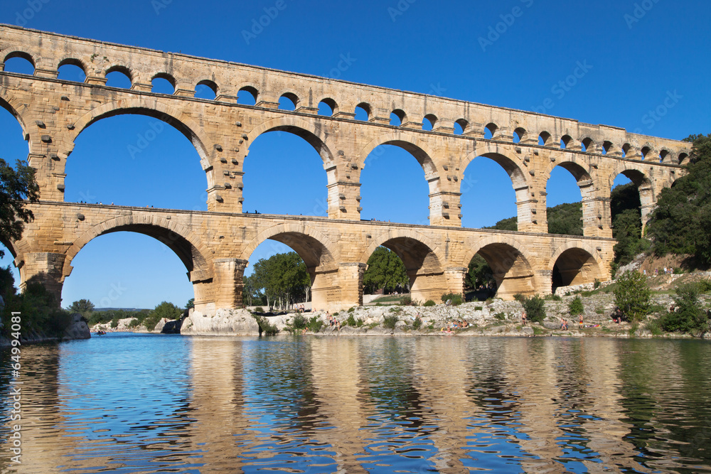 Pont du Gard - obrazy, fototapety, plakaty 