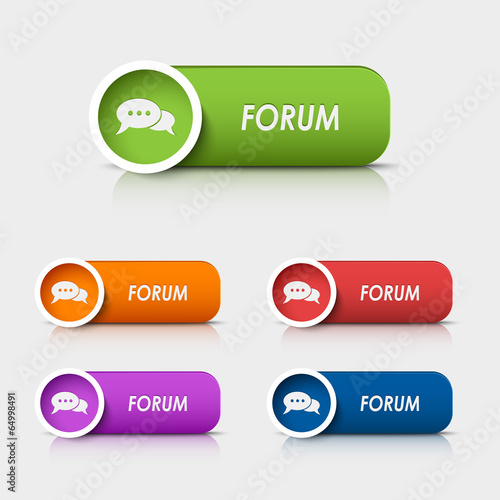 Colored rectangular web buttons forum