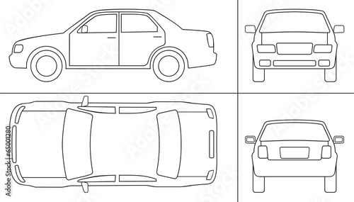 passenger car keyline all sides