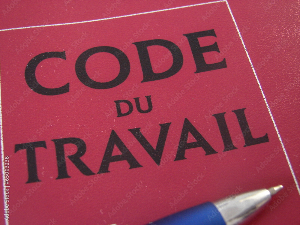 Naklejka premium code du travail