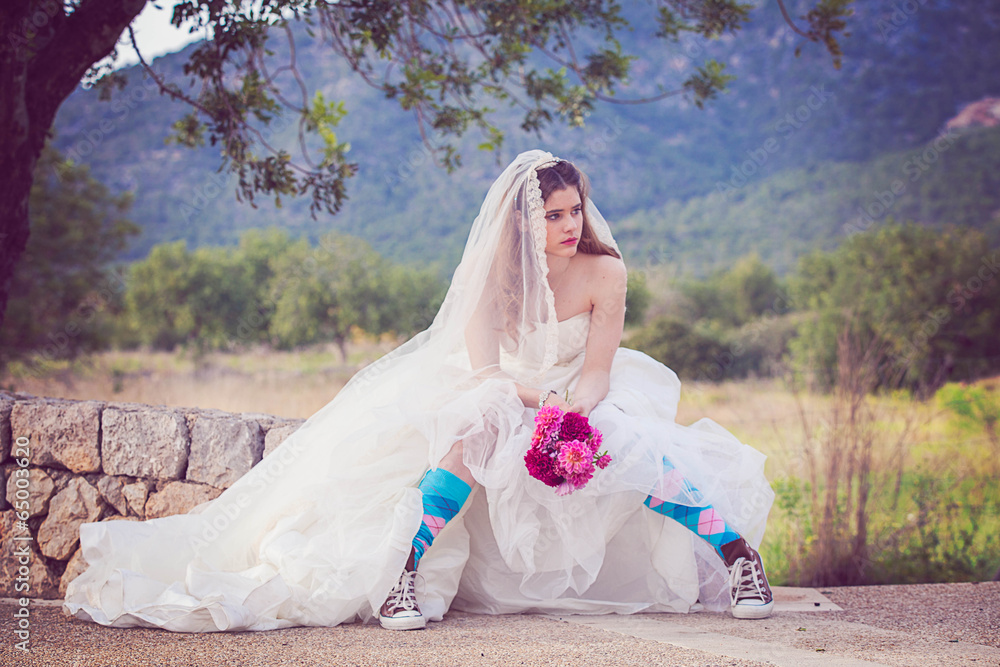 Ταπετσαρία young fashion runaway bride.