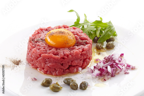 fresh beef tartare photo