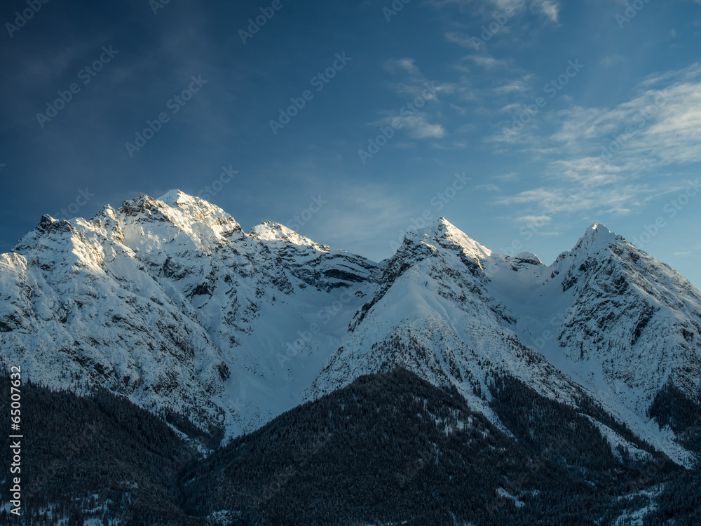 Snow-covered peaks