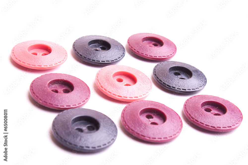 Pink and purple buttons Pink and purple buttons