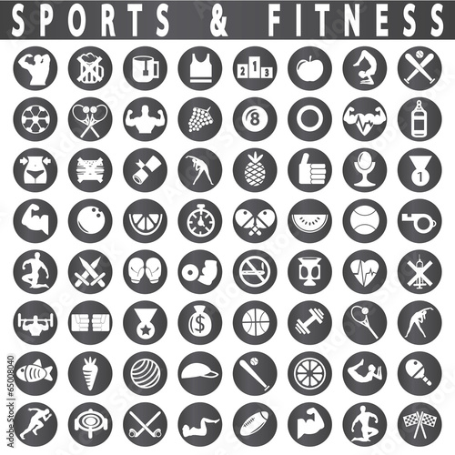 Fitness and sports Icons