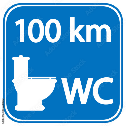 Toilet roadsign