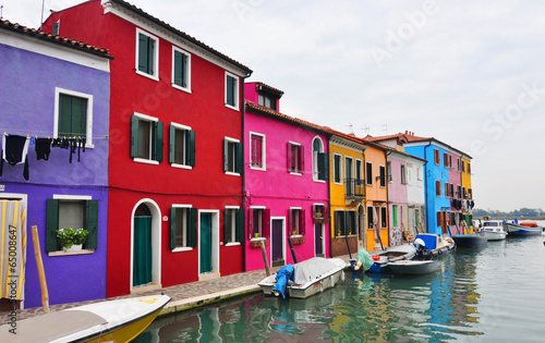 multicolored houses of Burano island. Venice. Italy. © Iaroslava Zubenko