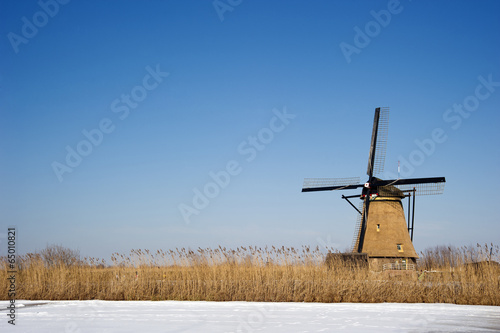 windmill in Kinderdijk, Netherlands
