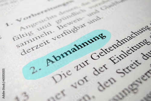 Abmahnung