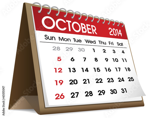 October 2014 Calendar