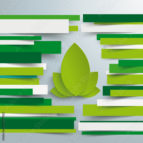 Brochure Eco Leaves Paper Lines