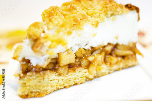 Homemade apple pie .