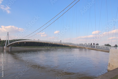 Suspension bridge in Osijek