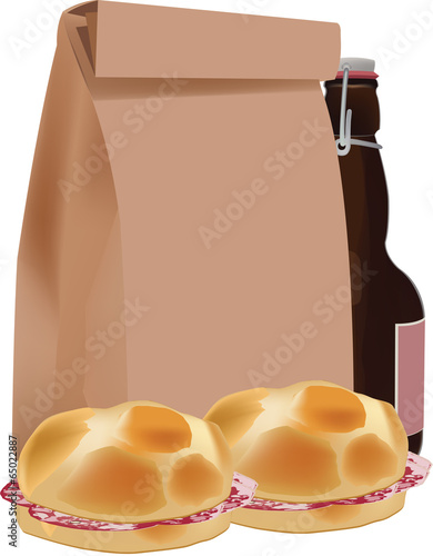 sacchetto di carta per alimentyi