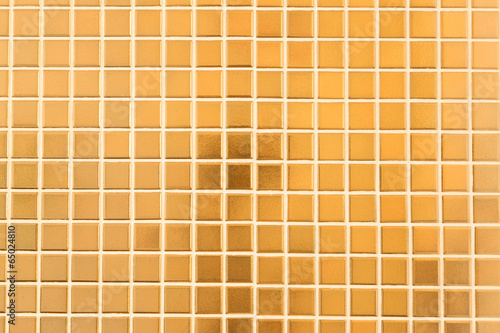 Golden mosaic wall