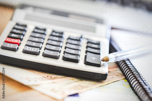 Obraz na płótnie Calculator w salonie