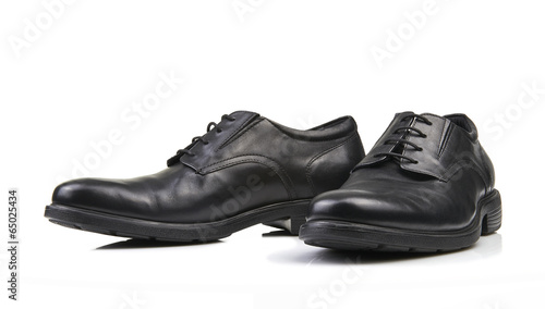 Pair of black male classic shoes