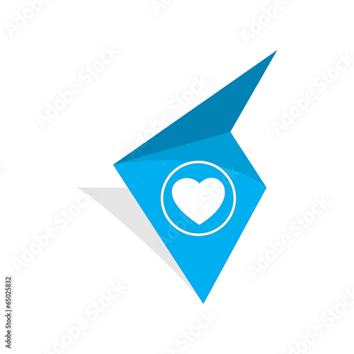 the tag with heart icon