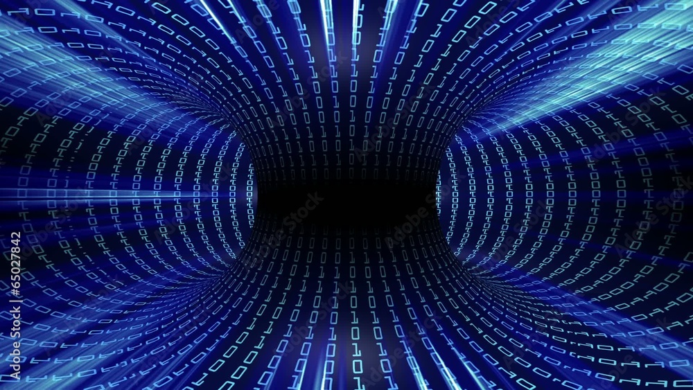 Internet 3d background concept - Loop