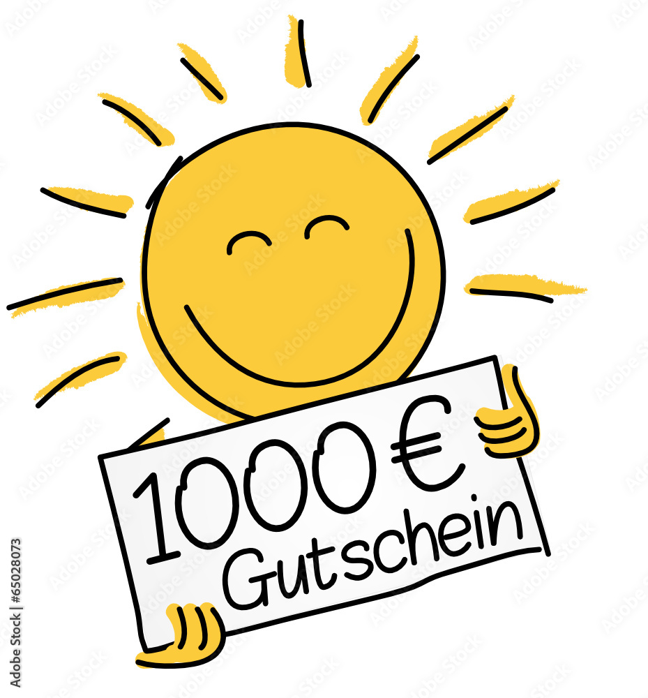 1000 € Gutschein 1000 € Gutschein