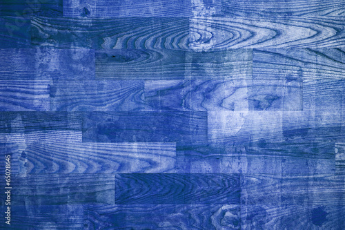 A fragment of textured floor- blue wooden parquet.