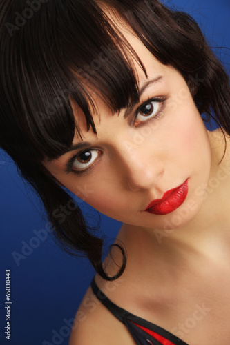 Portrait of an tractive elegant young woman. photo