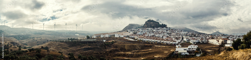 Panoramic view of White village. Spain