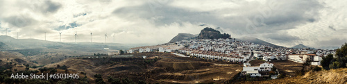 Panoramic view of White village. Spain