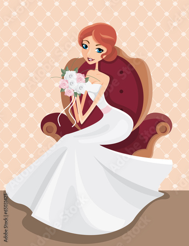 Sposa in posa per una foto