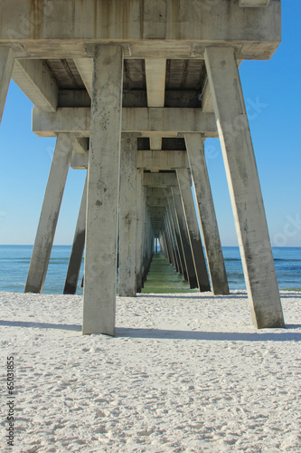 Navarre Beach Fishing Pier Underneath