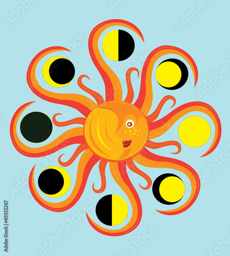 Sun and moon cycle.