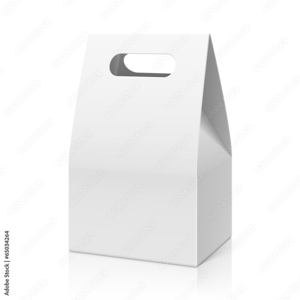 White blank hand cake, bread packaging paper bag White blank hand cake, bread packaging paper bag