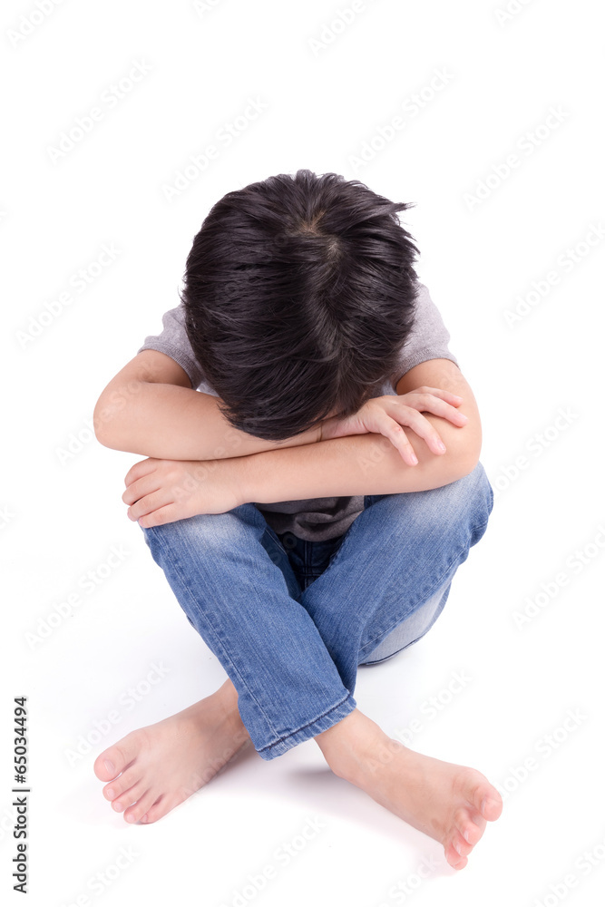 Child Abuse isolated on white background Child Abuse isolated on white background