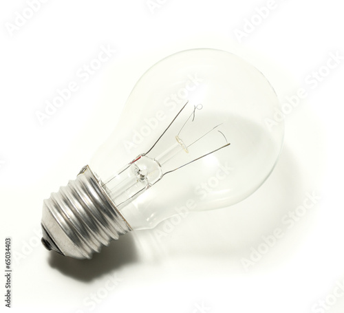 Light Bulb on White background