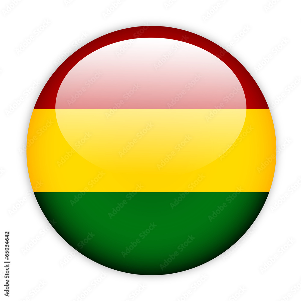 Obraz premium Bolivia flag button