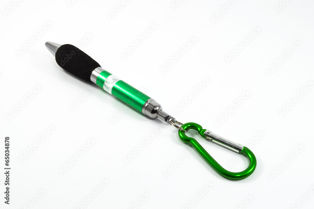 Green Pen - isolated on white background Green Pen - isolated on white background