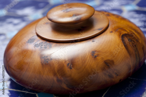 Wooden box from Essaouira photo