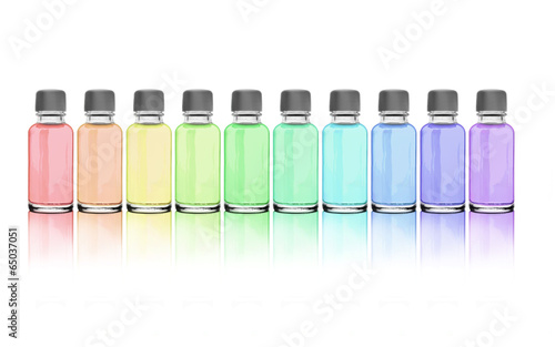 Bunte Fläschchen