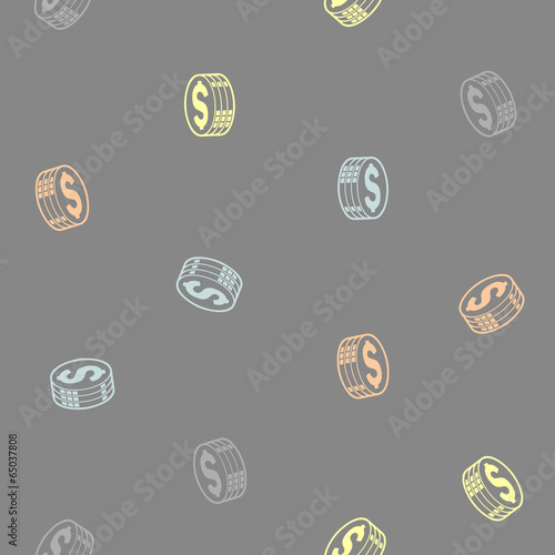 seamless background: money