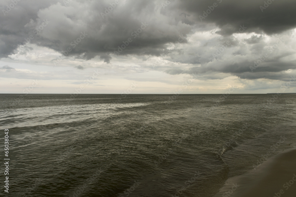 Dark Baltic sea.