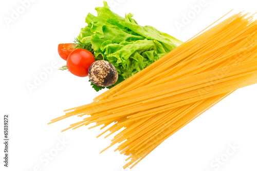 Raw spaghetti