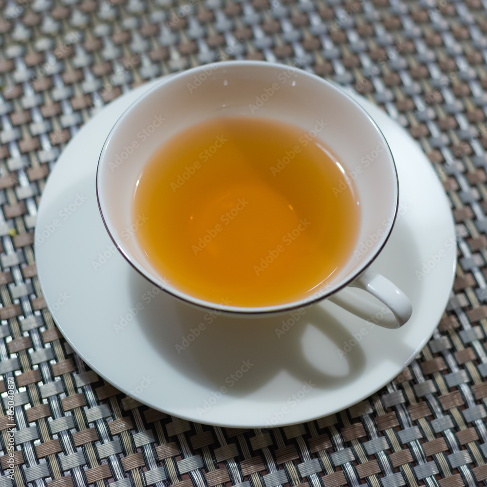 Cup of black tea on the table ready to drink. Cup of black tea on the table ready to drink.