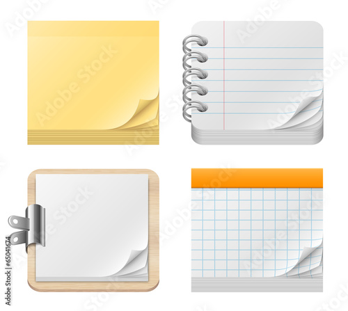Blocs-notes vectoriels 1