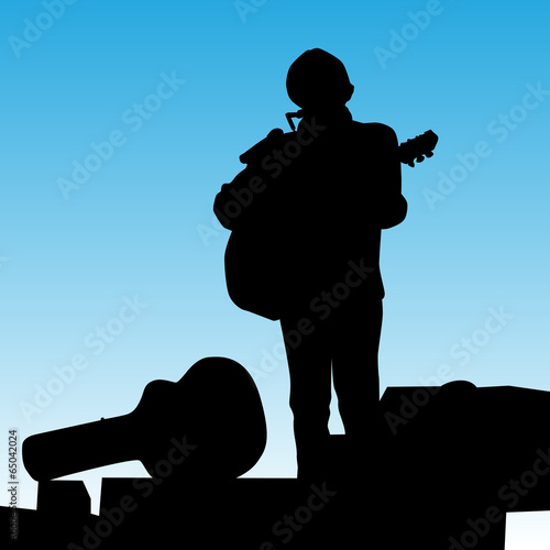 Musician Playing On Stage