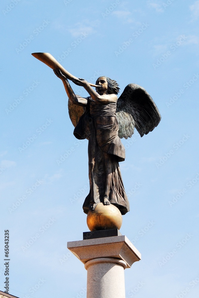 Statue of an angel at Uzupio, an district in Vilnius