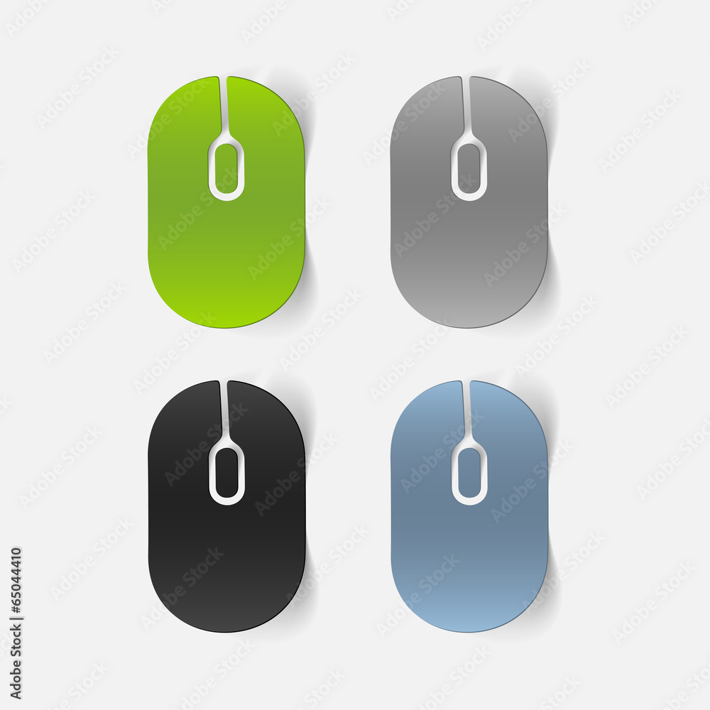 realistic design element: computer realistic design element: computer
