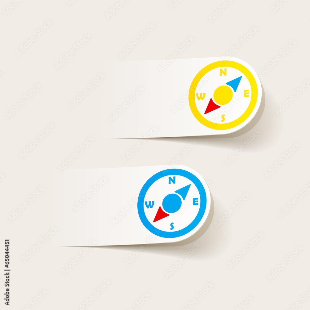 realistic design element: compass realistic design element: compass